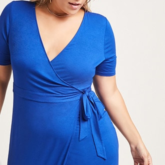 Forever 21 Dresses & Skirts - Royal Blue Wrap Maxi Dress